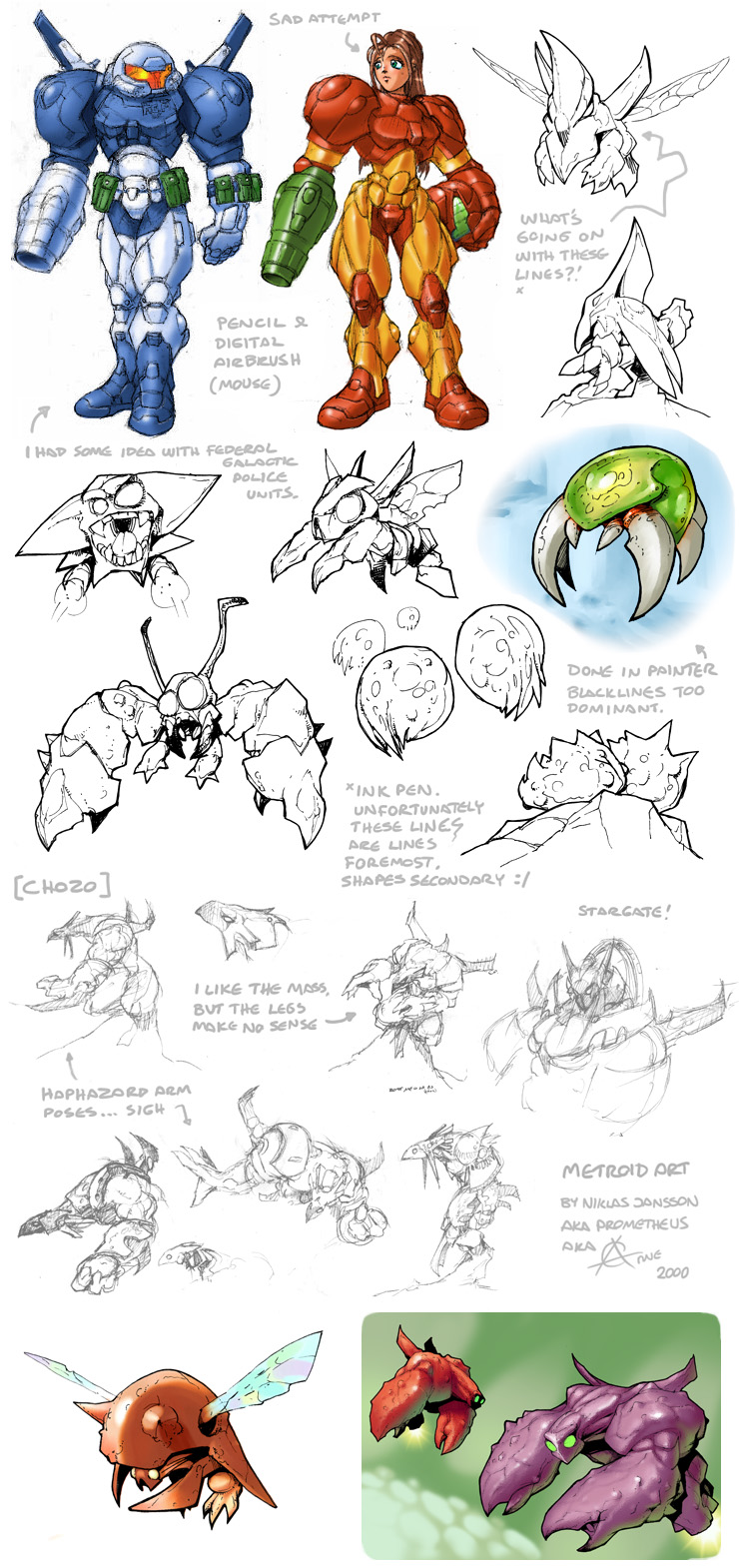 Metroid artwork, 2000